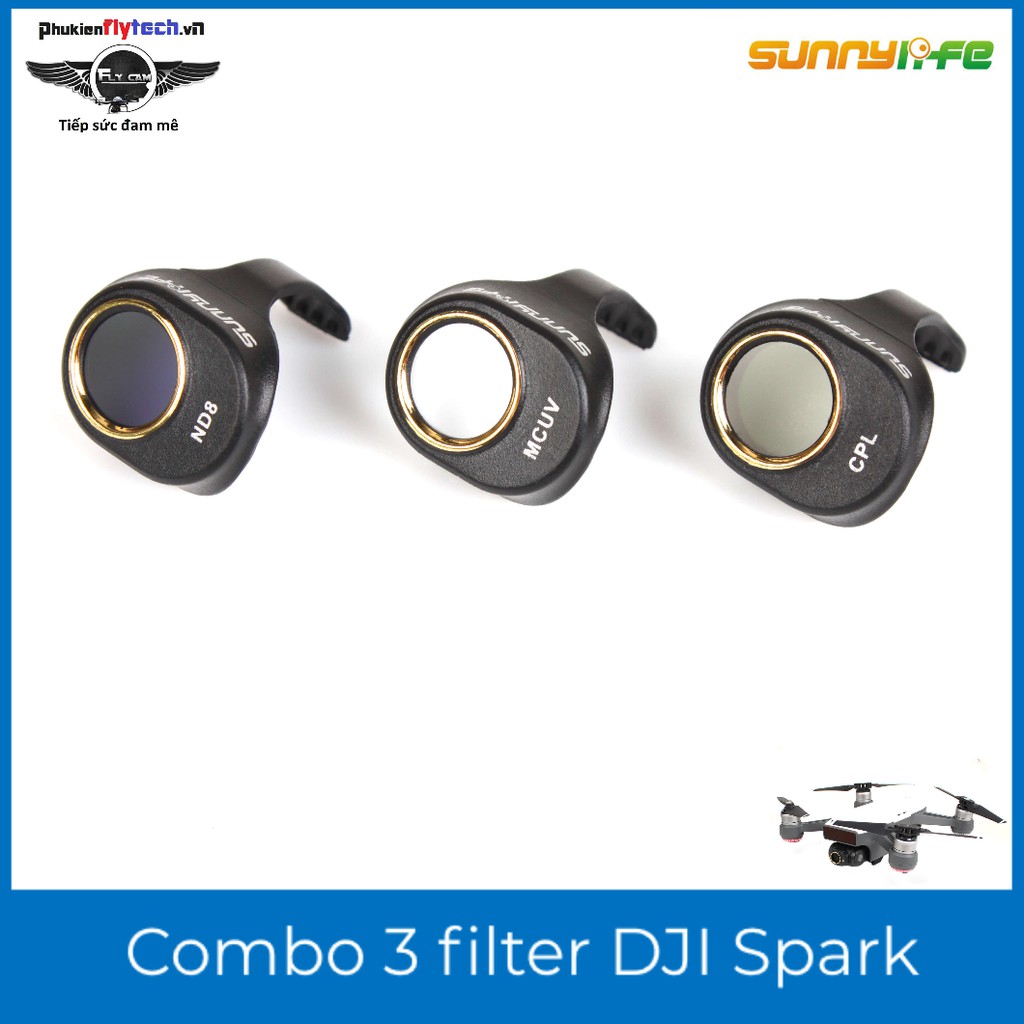 Combo 3 filter DJI Spark – Phụ kiện Spark
