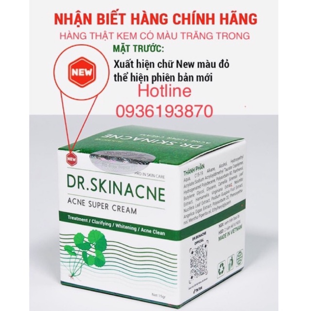 DR SKINACNE 👍 [CHÍNH HÃNG] ❤️ DR.SKINACNE VUA XOÁ MỤN