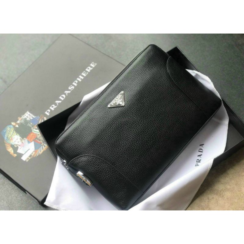 Túi nam(clutch) cầm tay Prada hàng supervip sang chảnh
