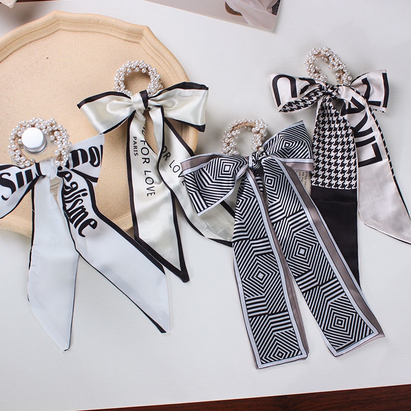 Dây Buộc Tóc Cao Su Ruy Băng Thời Trang Mới 2022