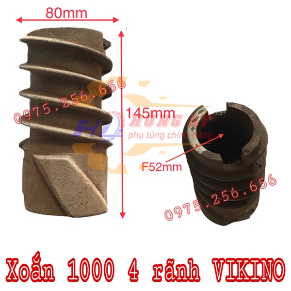 Xoắn 1000 4 rãnh VIKINO phụ tùng máy nghiền sát phụ tùng máy nông nghiệp phụ tùng Hùng Lỳ