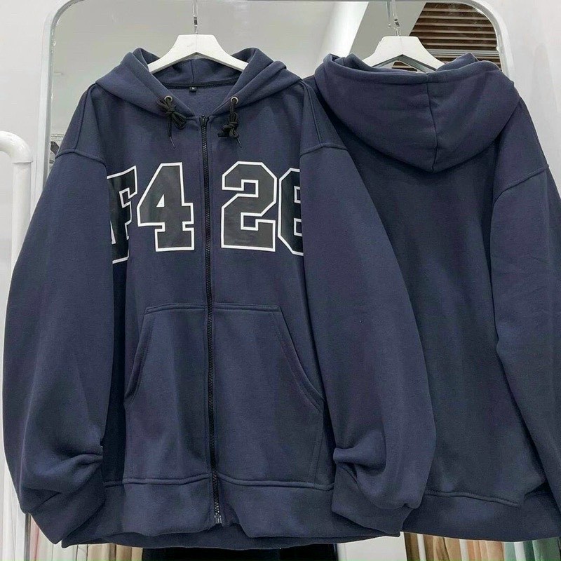 Áo Hoodie nam nữ Thêu Chữ F4-26 cực đẹp, chất nỉ dày dặn, hợp làm áo cặp