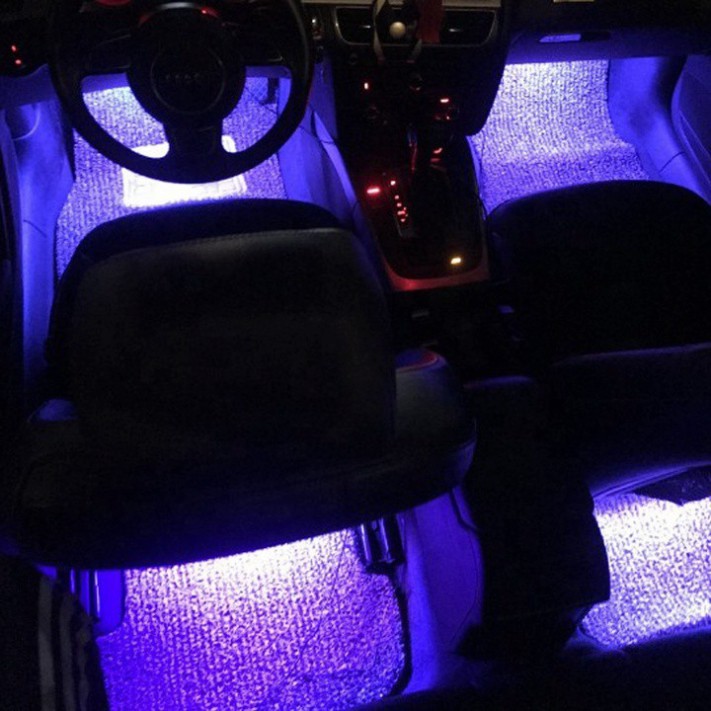 Sản Phẩm Bộ đèn LED 4 thanh các màu cao cấp đặt gầm xe hơi, ô tô RGB-5050 .