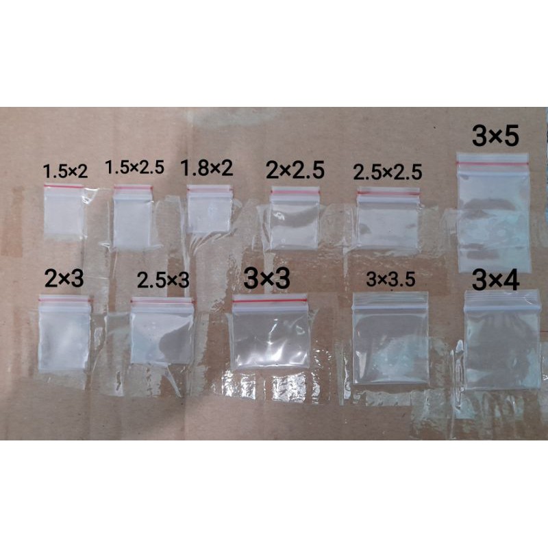 100c túi zip chỉ đỏ