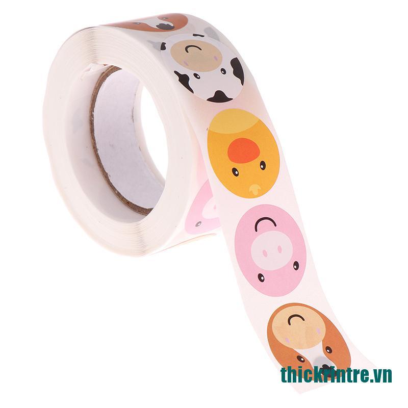 (Mới) 500 Miếng Dán Hình Động Vật Nông Trại Cho Bé