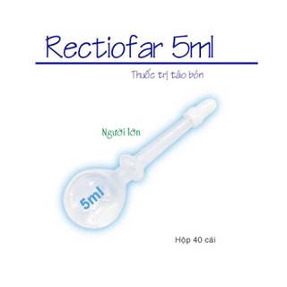 Dung dịch bơm trực tràng Rectiofar 3ml và 5ml