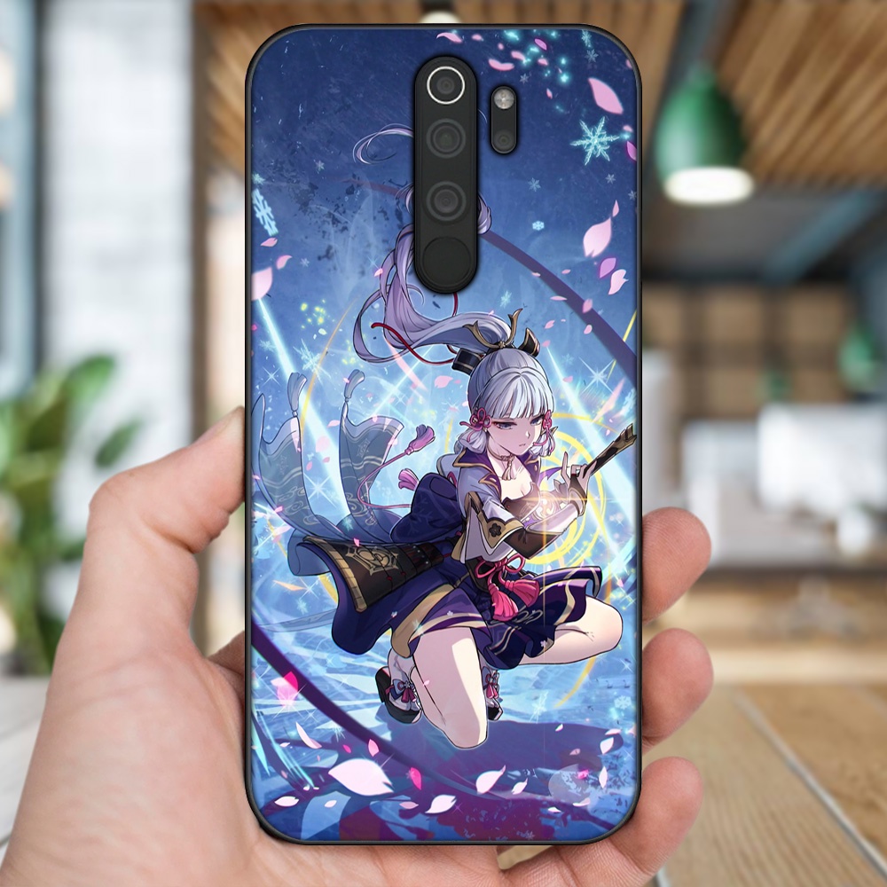 Ốp lưng Xiaomi Redmi Note 8 Pro viền đen in hình Ayaka Genshin Impact