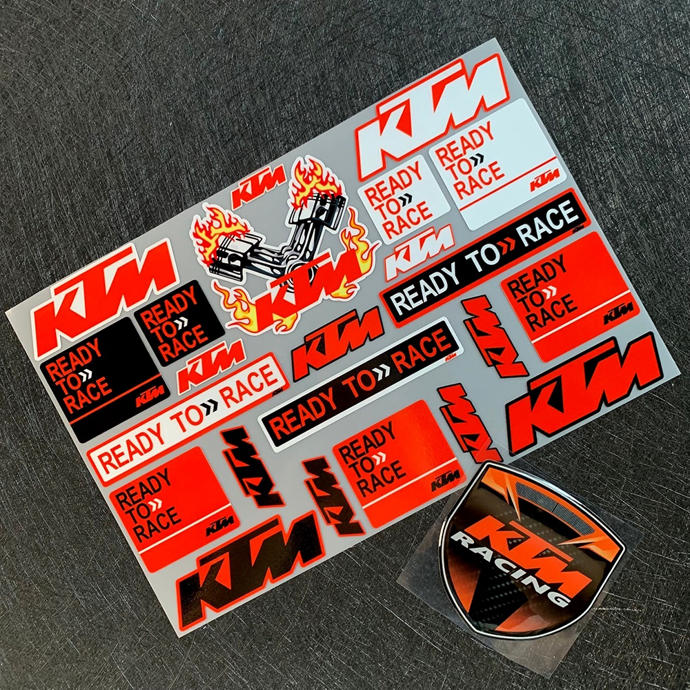 Sticker Phản Quang Dán Trang Trí Bình Xăng Xe Mô Tô KTM Duke 125 200 390 690 990 1290 Adv SXF EXC XC XCW