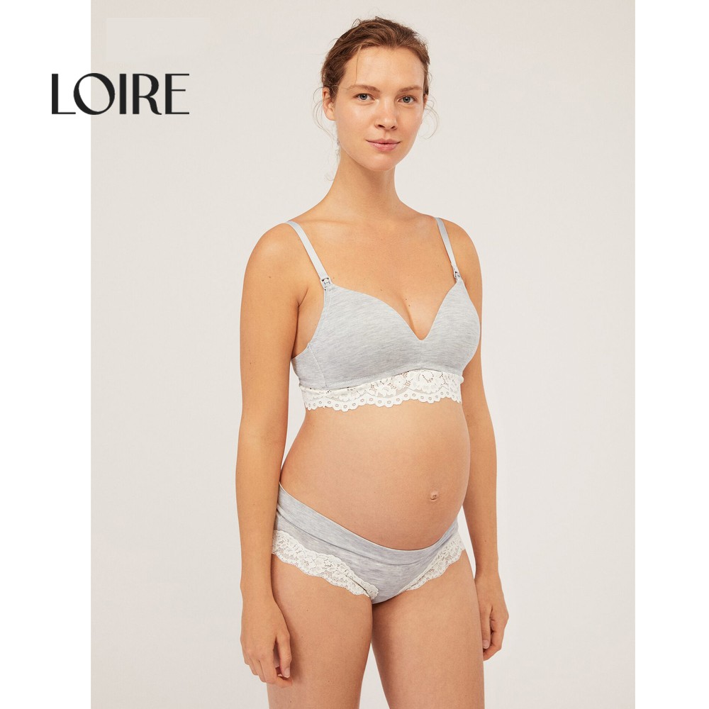 Áo Lót Bầu Ren LOIRECHIC BRB02 với Nút Gài Tiện Lợi cho Bé bú