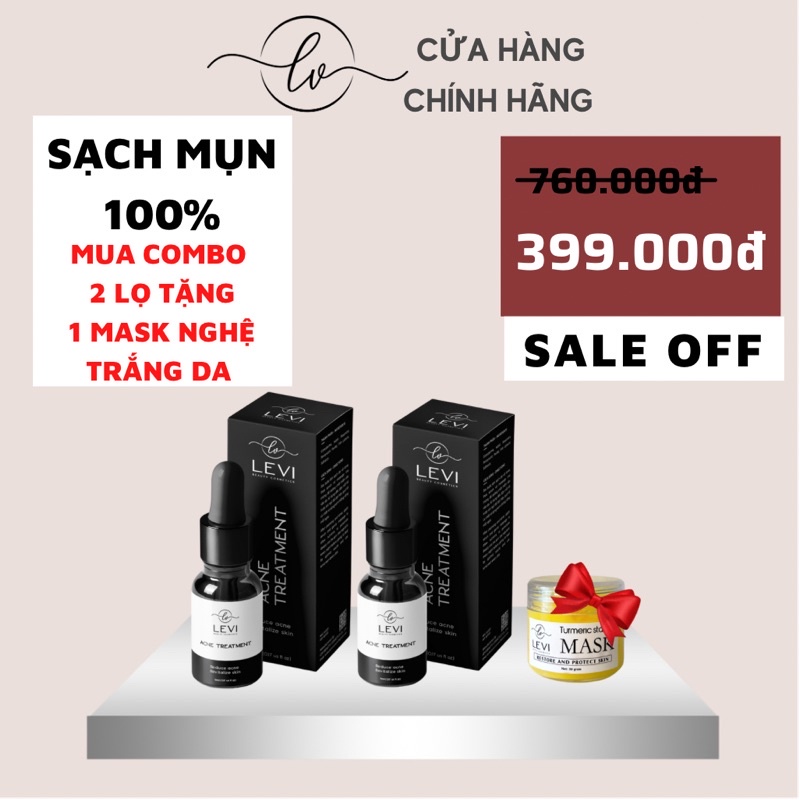 Serum mụn LEVI mờ thâm, trắng da, sạch mụn 100% sau 7 ngày | BigBuy360 - bigbuy360.vn