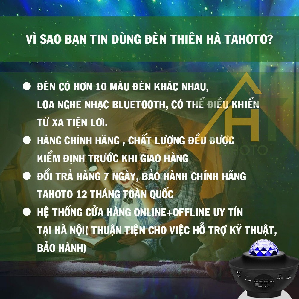Đèn galaxy thiên hà loa bluetooth TAHOTO sử dụng trang trí phòng sân khấu phòng ngủ