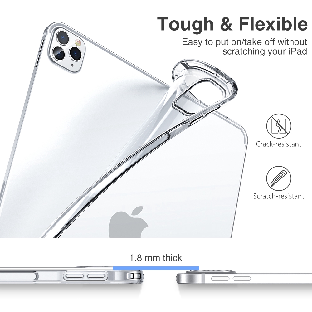 Ốp Lưng Silicone Tpu Siêu Mỏng Chống Sốc Cho Ipad Pro 11 2021 Pro 12.9 2020 Air 4 10.9 10.2 8th 7th | BigBuy360 - bigbuy360.vn