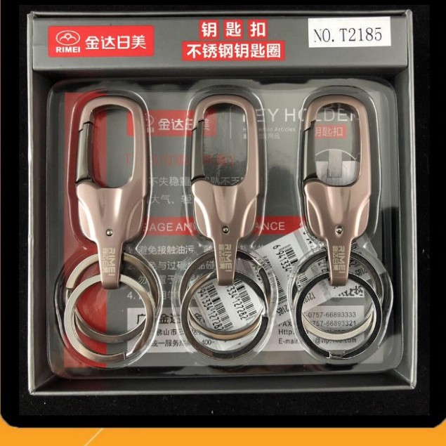 Móc Khóa Xe Máy Ô tô ️RIMEI Thép Không Gỉ Gài Thắt Lưng Nam