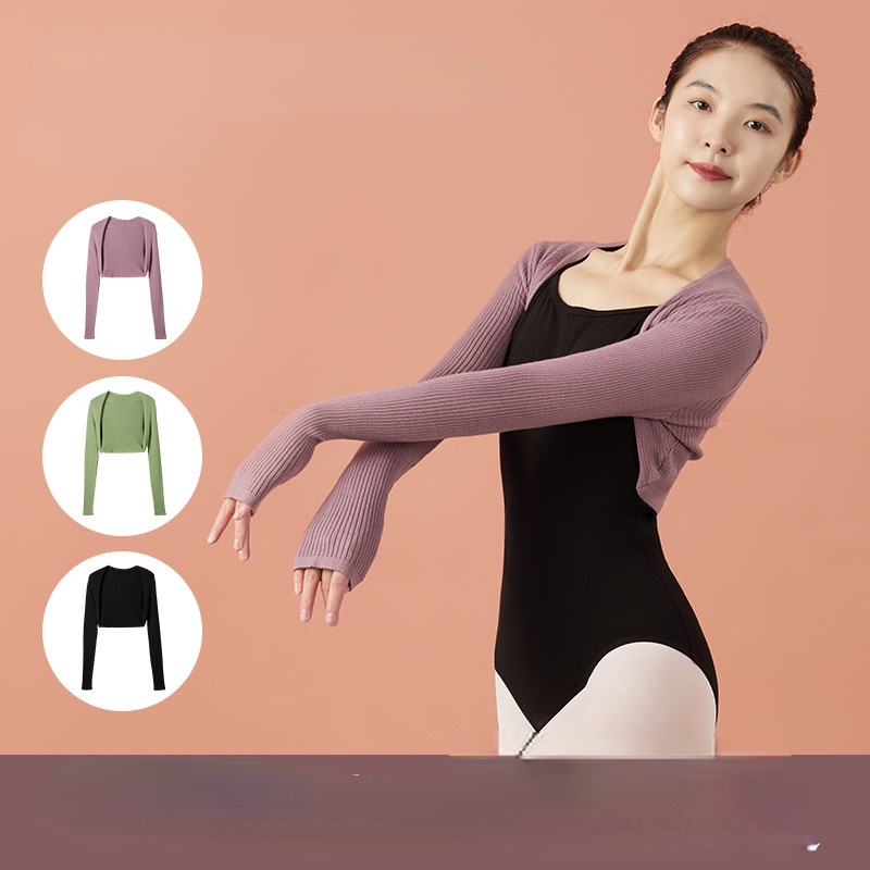 Áo khoác ngắn giữ ấm cho người lớn tập múa ba lê hiện đại
