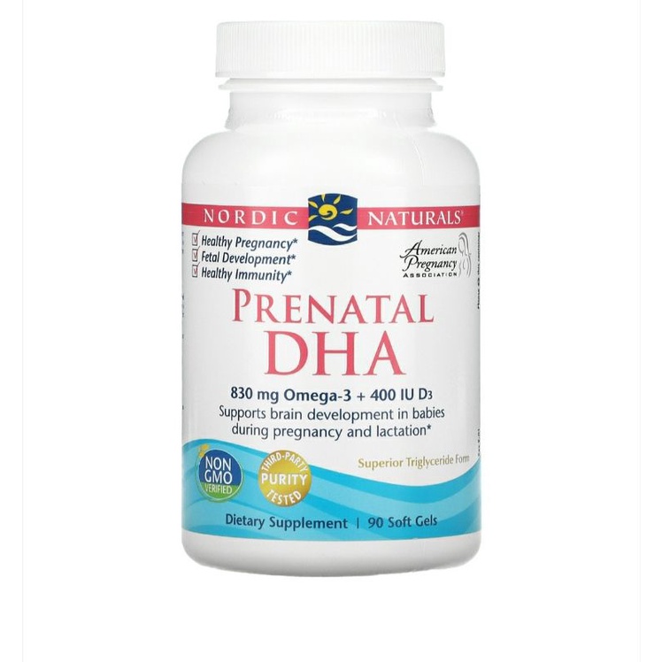 [9/2024] Viên hỗ trợ phát triển trí não ở trẻ trong thời mang thai Nordic Naturals Prenatal DHA