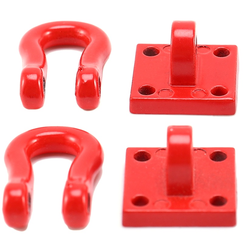 Bộ 2 Móc Kéo Cản Trước / Sau Bằng Kim Loại Gọn Nhẹ Cho Xe Hơi Wpl Rc