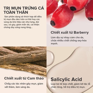 [𝐀𝐔𝐓𝐇] 𝐗𝐢̣𝐭 𝐆𝐢𝐚̉𝐦 𝐌𝐮̣𝐧 𝐓𝐨𝐚̀𝐧 𝐓𝐡𝐚̂𝐧 -- Paula's Choice Acne Body Spray