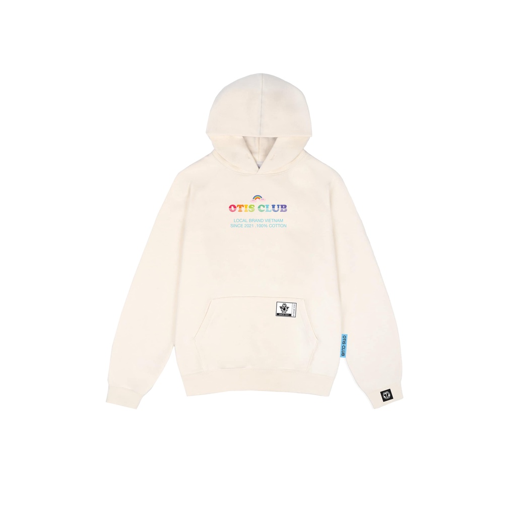 Áo khoác hoodie chui đầu nỉ cotton Local Brand OTIS CLUB - HOODIE RAINBOW