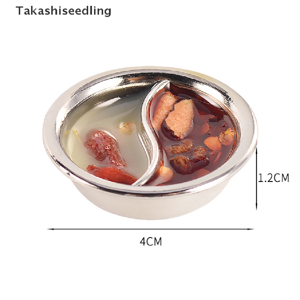 Mô Hình Nồi Lẩu 2 Trong 1 Tỉ Lệ 1 / 12 Trang Trí Nhà Búp Bê