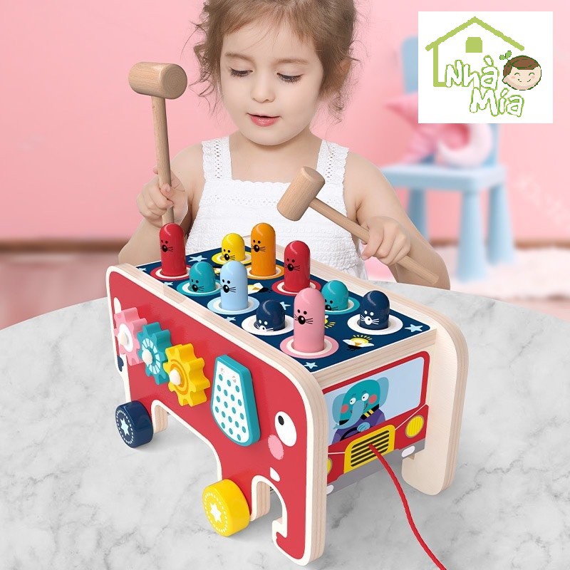 Đập chuột đa năng cao cấp hình voi kích thích bé phát triển trí não