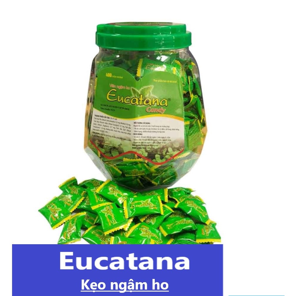 Kẹo ngậm ho Eucatana bạc hà - 1 Viên - Hỗ trợ bổ phế , giảm đờm , giảm ho - SGP
