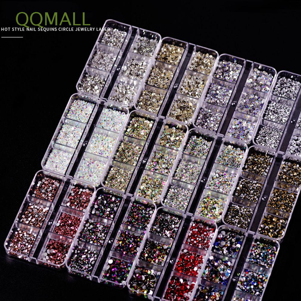 Móng Tay 3D Chất Lượng Cao|Kính Đầy Màu Sắc|Hộp Phụ Kiện Trang Trí Móng Tay Lấp Lánh