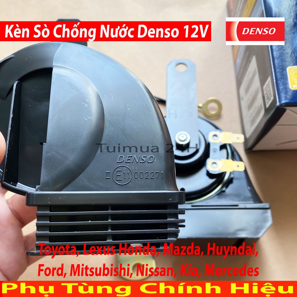 Kèn Sò Chống Nước Denso 12V Độ cho Oto và xe máy