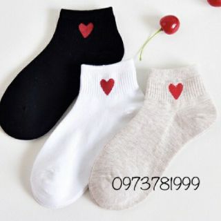 Tất trái tim cute