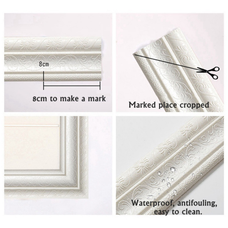 Miếng Dán Tường 3D Bằng Xốp Chống Thấm Nước Có Thể Tháo Rời
