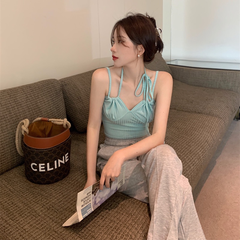 Áo Hai Dây Màu Sắc Đơn Giản Quyến Rũ