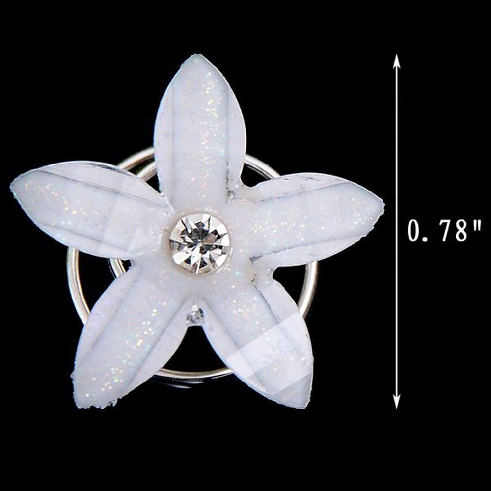 Kẹp Tóc Xoắn Ốc Hình Hoa Năm Cánh Thời Trang Cho Cô Dâu