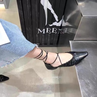 [Order] Giày búp bê đế bệt buộc dây