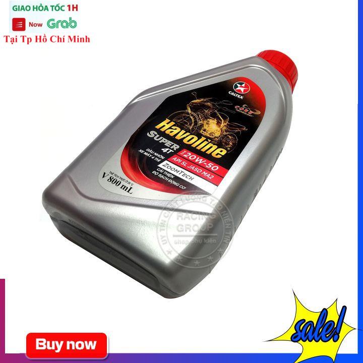 Dầu Nhớt Xe Máy Caltex Havoline 4T 20W50 Dung Tích 0.8 Lít