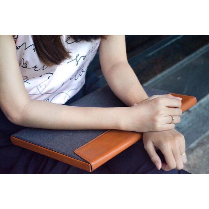 Túi chống sốc Tomtoc Premium Leather for Macbook, Surface  13&quot;/ 15&quot; / 16&quot; - H15