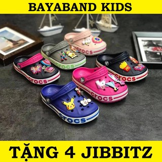 Dép sục siêu nhẹ Baya band cho bé (tặng kèm 4 jibbitz, sticker, nút gắn dép)