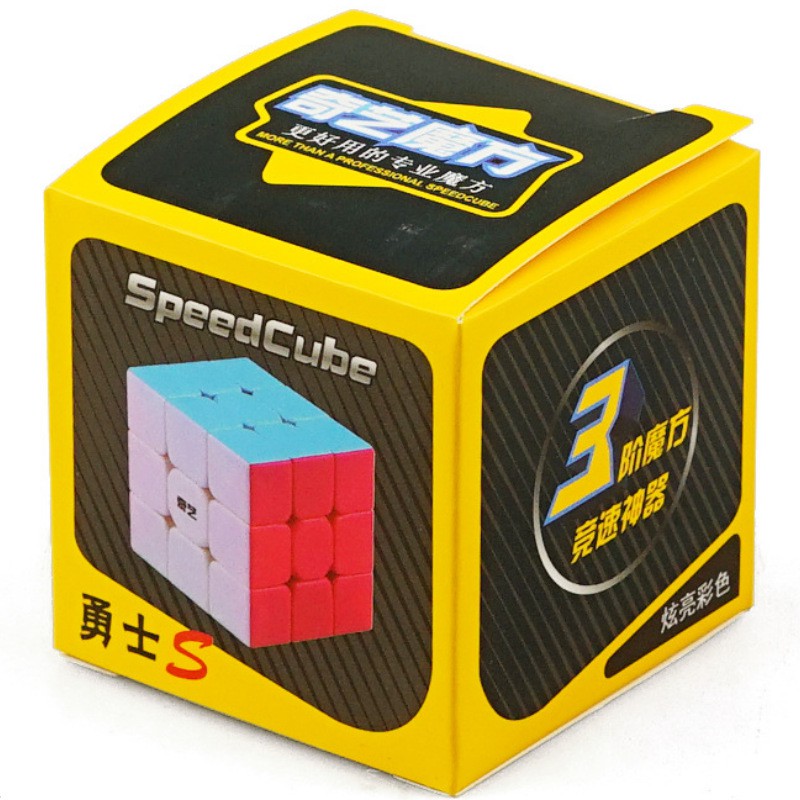 Rubik 3x3 QiYi Warrior S Stickerless Rubic 3 Tầng Không Viền - Đồ Chơi Rubik