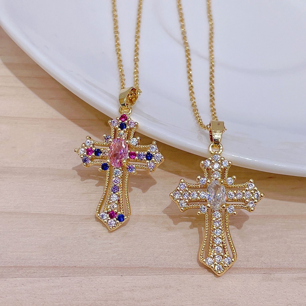 ❤zheting❤ cổ Mặt Thánh Giá Phong Cách Punk Cổ Điển Cho Nam Và Nữ