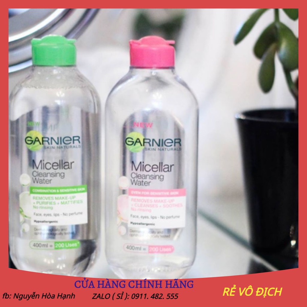 Nước Tẩy Trang Garnier SkinActive 400ml (Pháp)