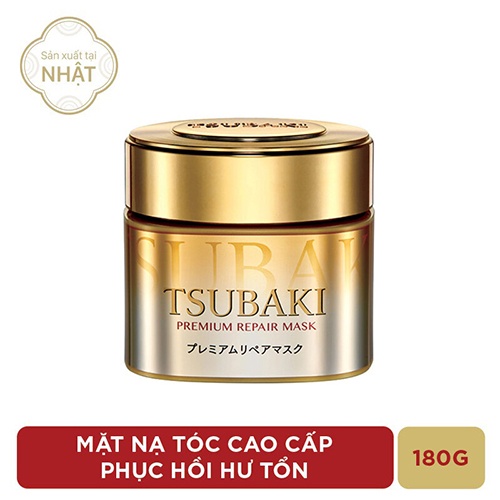 Mặt nạ ủ tóc Cao Cấp phục hồi hư tổn Tsubaki (180g)