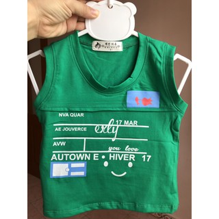 [SIÊU RẺ SIÊU ĐẸP] Aó sát nách bé trai nhí (sz8-22kg)