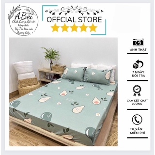 Combo 2món_ga trải giường + 2vỏ gối chất liệu poly cotton giá tại xưởng