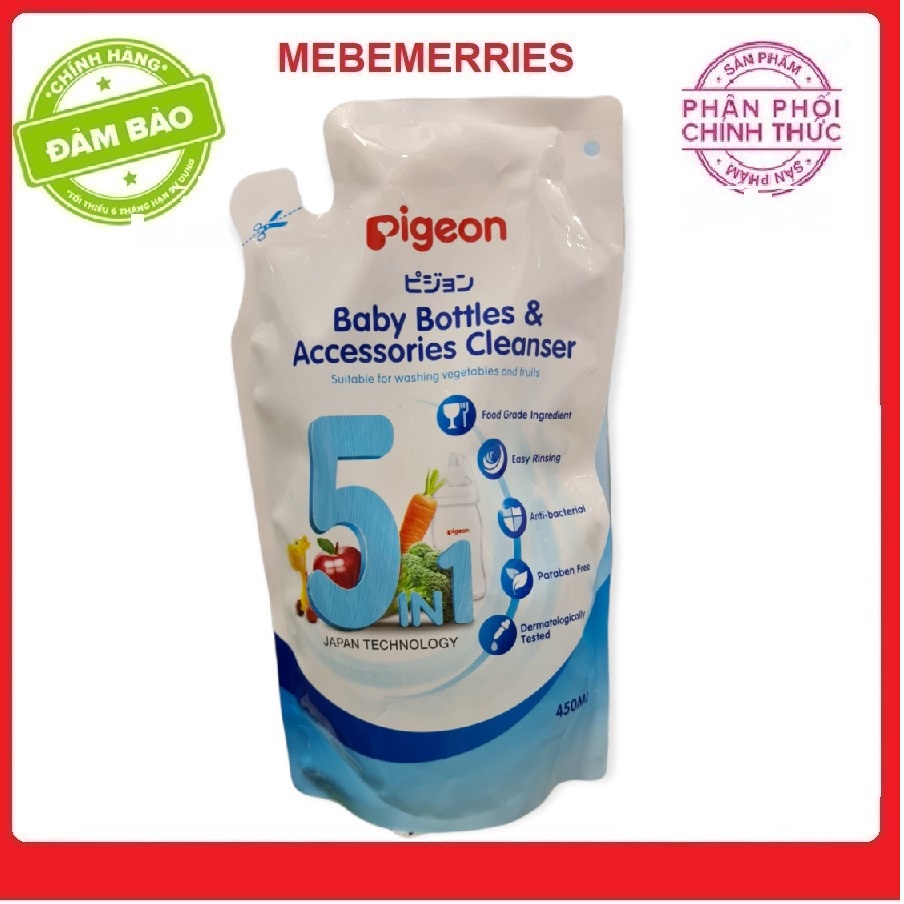Dung dịch súc rửa Bình sữa và Rau củ quả - túi 450ml