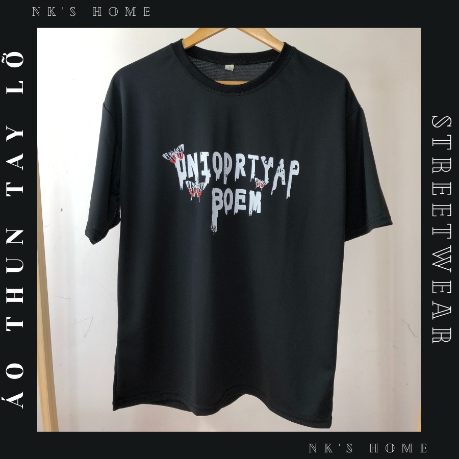 Áo thun tay lỡ unisex BOEM- Áo phông nữ form rộng cho cặp đôi phong cách hàn quốc vải dày dặn, thoáng mát