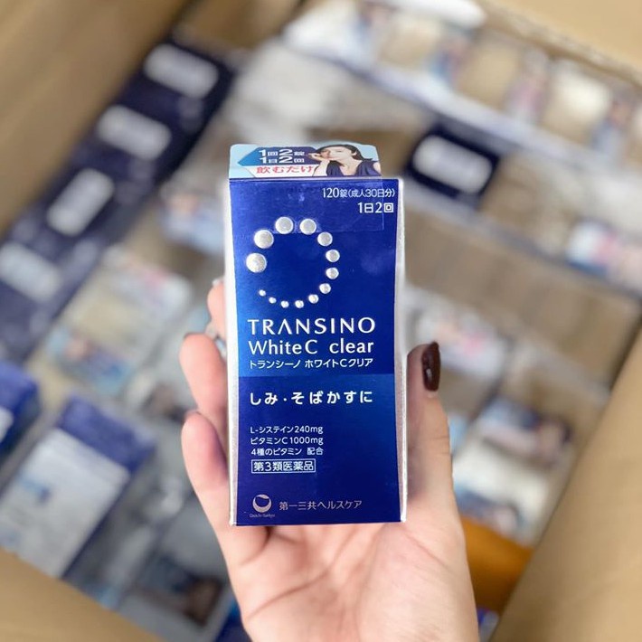 Viên uống trắng da Transino White C Clear Nhật Bản