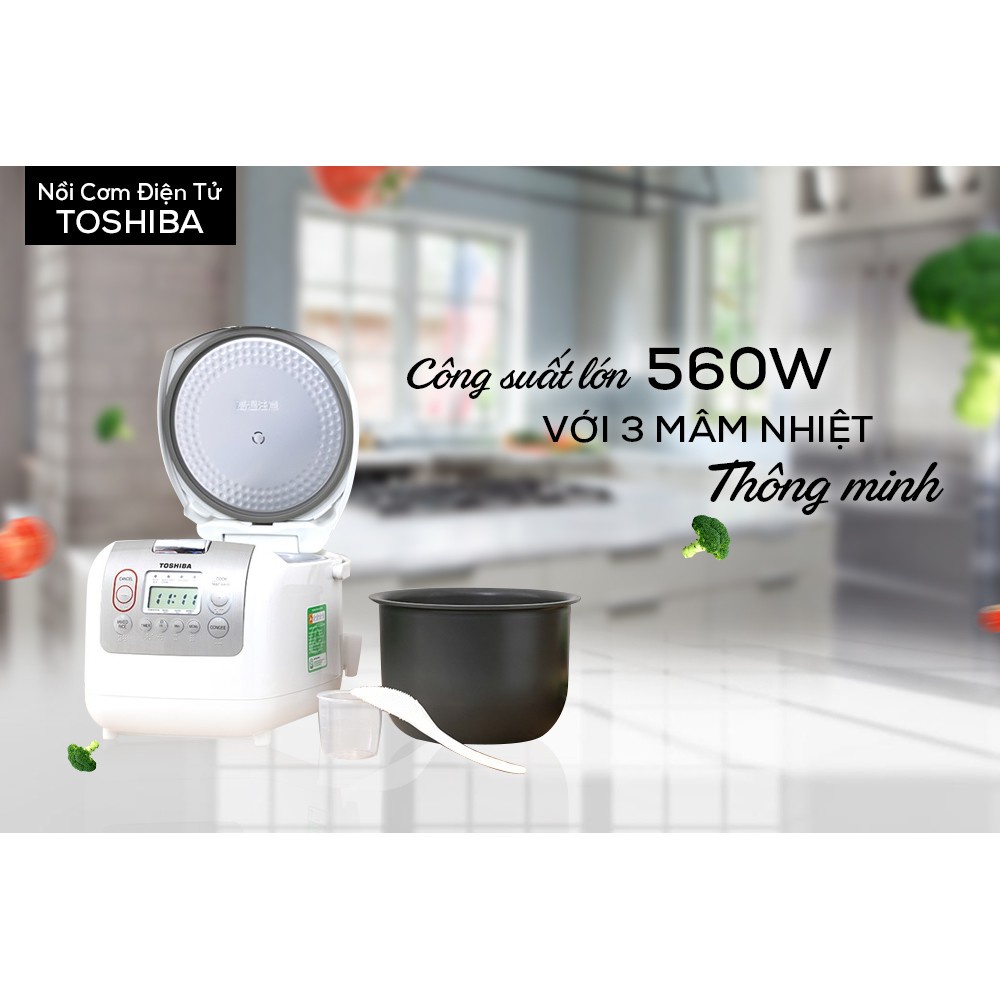 Nồi Cơm Điện Tử Toshiba RC-10NMFVN   - Hàng Chính Hãng
