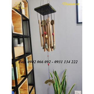 Chuông gió 8 thanh phong thủy hình quạt