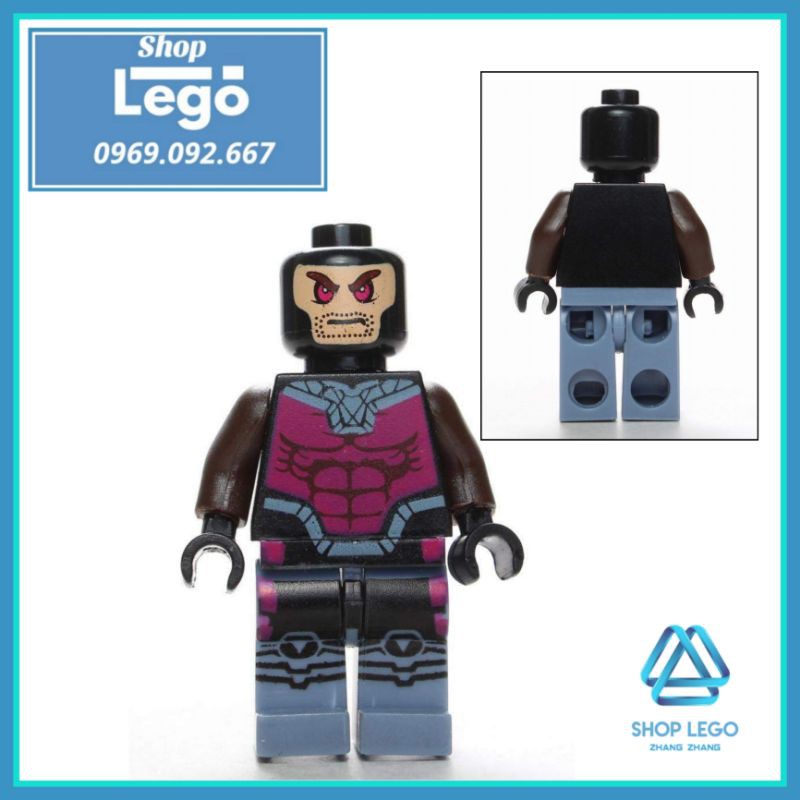 Xếp hình dị nhân Gambit trong X-men siêu cổ áo choàng da siêu sịn Lego Minifigures POGO PG010