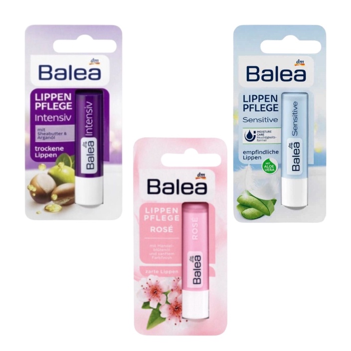 Son dưỡng môi Balea Đức 4,8g dưỡng ẩm mềm mại cho môi khô, da nhạy cảm - Gemizy Shop
