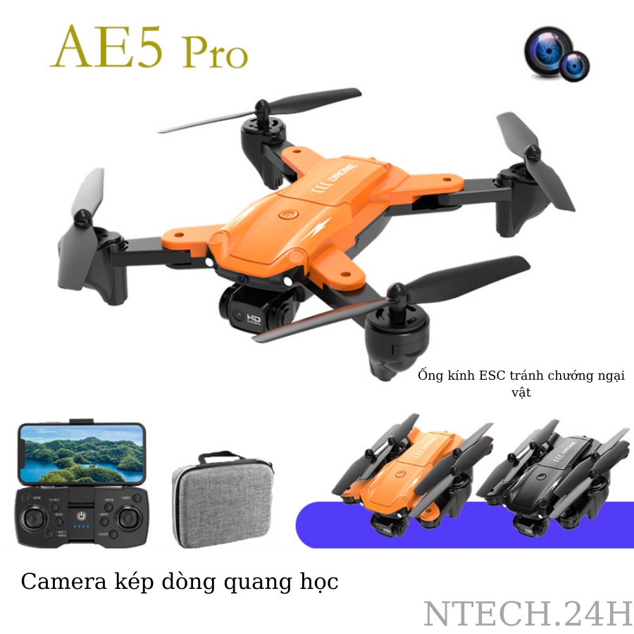 Máy bay không người lái thông minh định vị luồng quang học AE5Pro camera kép chụp ảnh trên không HD ống kính ESC quadcop