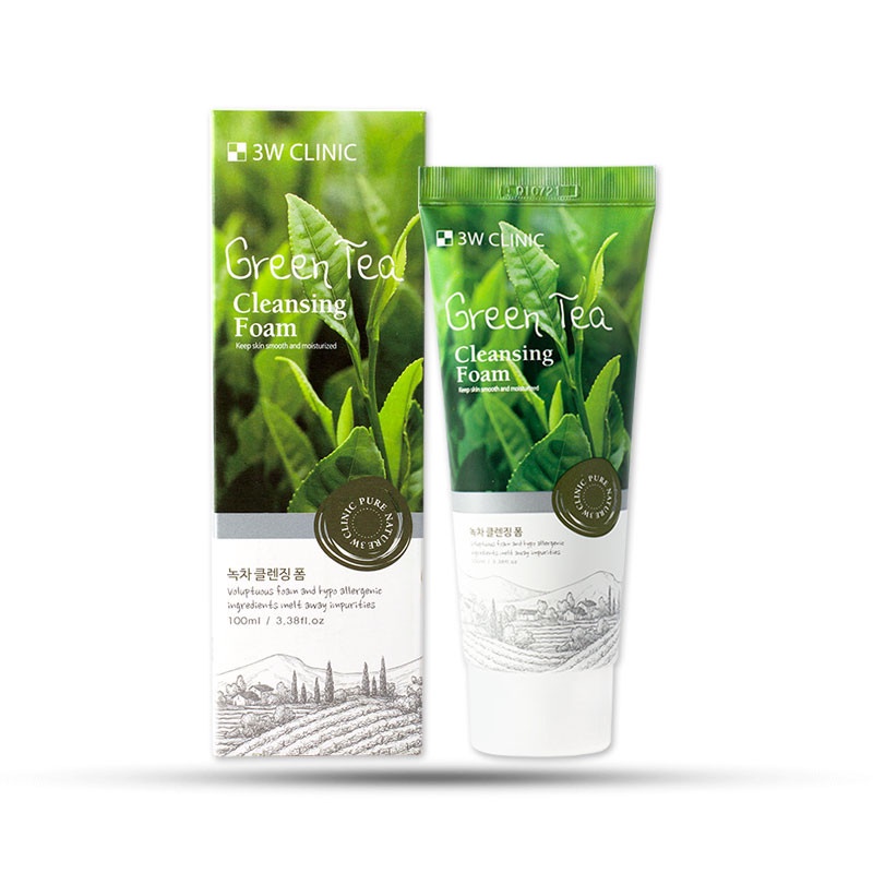 Sữa rửa mặt 3w trà xanh